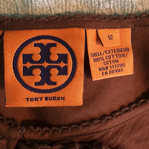 Tory Burch Brown Pink Yellow Sleeveless Tunic NWT - Picture 9 of 14